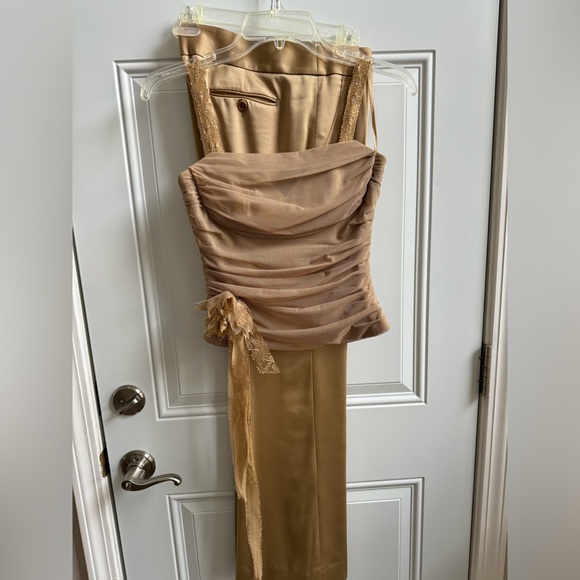 BCBG MaxAzria Holiday Gold Piece Outfit